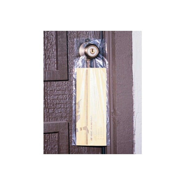 Lk Packaging Doorknob Bags, 5-1/2"W x 15"L, .45 Mil, Clear, 2000/Pack D15HD - main